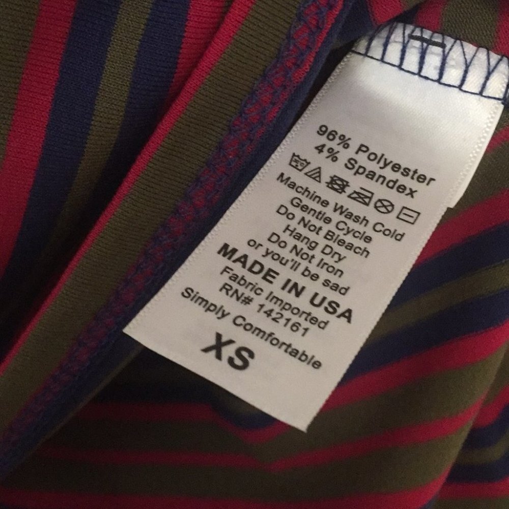 XS LuLaRoe Lynnae T Shirt D05 812 - Picture 4 of 5